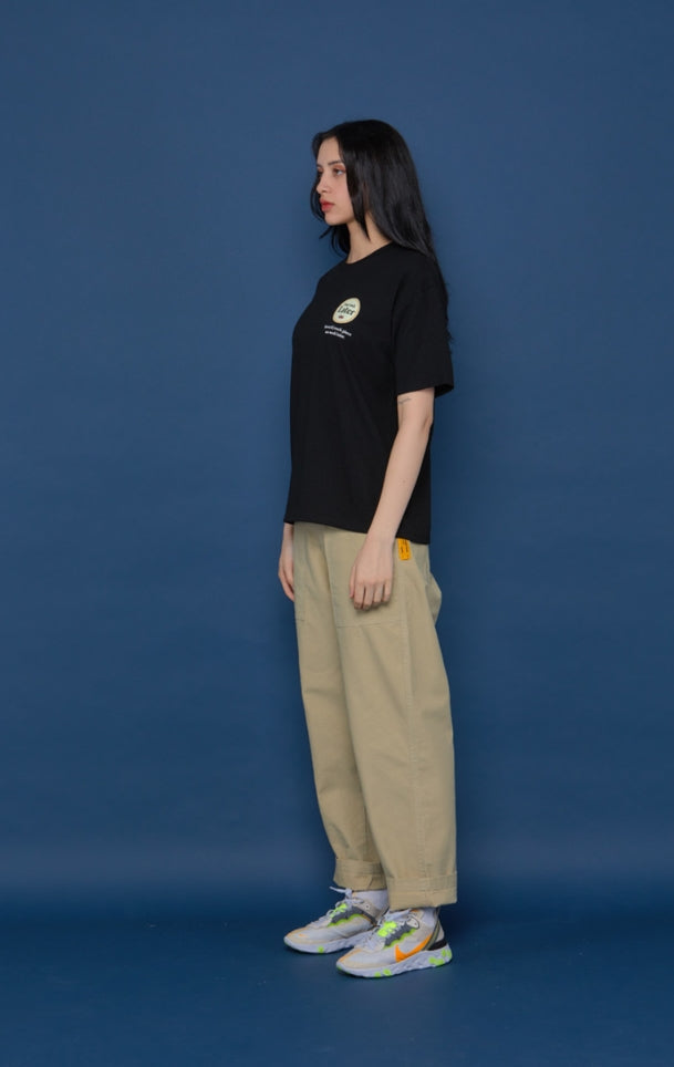 スローアシッド(SLOW ACID) Wide Cotton Pants (BEIGE)