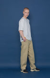 スローアシッド(SLOW ACID) Wide Cotton Pants (BEIGE)