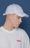 スローアシッド(SLOW ACID) Small Logo Washing Cap (WHITE)