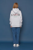 スローアシッド(SLOW ACID)Earth Logo Hoodie (PALE MELANGE)