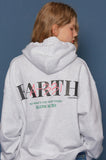 スローアシッド(SLOW ACID)Earth Logo Hoodie (PALE MELANGE)