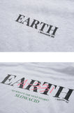 スローアシッド(SLOW ACID)Earth Logo Hoodie (PALE MELANGE)