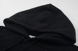 スローアシッド(SLOW ACID)Leather Patch Hoodie (BLACK)