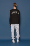 スローアシッド(SLOW ACID) Embossing Logo Sweatshirt (BLACK)