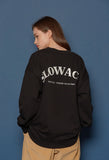 スローアシッド(SLOW ACID) Embossing Logo Sweatshirt (BLACK)