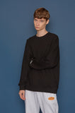 スローアシッド(SLOW ACID) Embossing Logo Sweatshirt (BLACK)