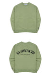 スローアシッド(SLOW ACID) Embossing Logo Sweatshirt (MINT)