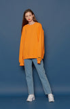 スローアシッド(SLOW ACID) Embossing Logo Sweatshirt (ORANGE)