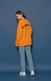 スローアシッド(SLOW ACID) Embossing Logo Sweatshirt (ORANGE)