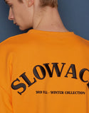 スローアシッド(SLOW ACID) Embossing Logo Sweatshirt (ORANGE)