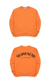 スローアシッド(SLOW ACID) Embossing Logo Sweatshirt (ORANGE)