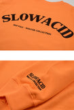 スローアシッド(SLOW ACID) Embossing Logo Sweatshirt (ORANGE)