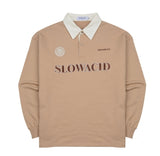 スローアシッド(SLOW ACID) Shirt Collar Sweatshirt (BEIGE)