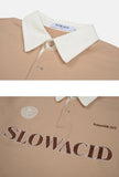 スローアシッド(SLOW ACID) Shirt Collar Sweatshirt (BEIGE)