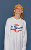 スローアシッド(SLOW ACID)Story Logo Long-T (WHITE)