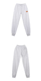 スローアシッド(SLOW ACID) Leather Patch Sweatpants (PALE MELANGE)