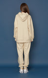 スローアシッド(SLOW ACID) Leather Patch Sweatpants (IVORY)