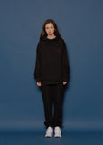 スローアシッド(SLOW ACID) Rose Embroidery Hoodie (BLACK)