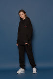 スローアシッド(SLOW ACID) Rose Embroidery Hoodie (BLACK)