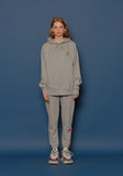 スローアシッド(SLOW ACID) Rose Embroidery Hoodie (GREY)