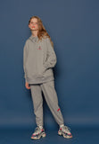 スローアシッド(SLOW ACID) Rose Embroidery Hoodie (GREY)