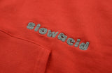 スローアシッド(SLOW ACID) Boucle Logo Hoodie (RED)