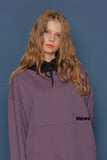 スローアシッド(SLOW ACID) Boucle Logo Hoodie (VIOLET)