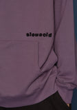 スローアシッド(SLOW ACID) Boucle Logo Hoodie (VIOLET)