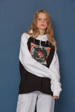 スローアシッド(SLOW ACID) Fox Raglan Hoodie (BLACK)