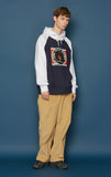 スローアシッド(SLOW ACID) Fox Raglan Hoodie (NAVY)