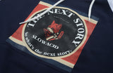 スローアシッド(SLOW ACID) Fox Raglan Hoodie (NAVY)