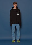 スローアシッド(SLOW ACID) Turnover Oversized Hoodie (BLACK)