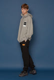 スローアシッド(SLOW ACID) Turnover Oversized Hoodie (GREY)