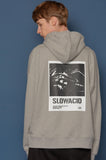 スローアシッド(SLOW ACID) Turnover Oversized Hoodie (GREY)