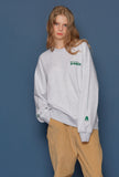 スローアシッド(SLOW ACID) Oasis Sweatshirt (PALE MELANGE)