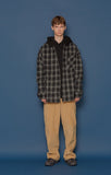 スローアシッド(SLOW ACID) Hood Check Shirt (BLACK)