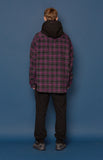 スローアシッド(SLOW ACID) Hood Check Shirt (VIOLET)