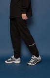 スローアシッド(SLOW ACID) Boucle Logo Sweatpants (BLACK)