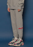 スローアシッド(SLOW ACID)Boucle Logo Sweatpants (GREY)