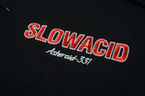 スローアシッド(SLOW ACID) 19FW Logo Hoodie (BLACK)