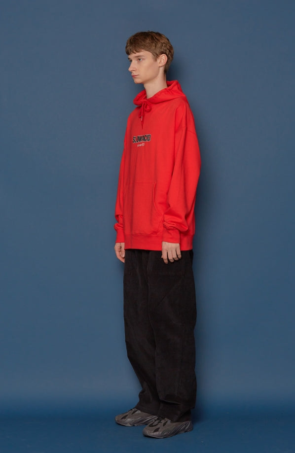 スローアシッド(SLOW ACID) 19FW Logo Hoodie (RED)