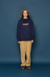 スローアシッド(SLOW ACID) 19FW Logo Hoodie (NAVY)