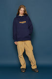 スローアシッド(SLOW ACID) 19FW Logo Hoodie (NAVY)