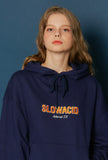 スローアシッド(SLOW ACID) 19FW Logo Hoodie (NAVY)