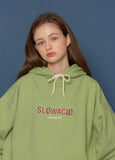 スローアシッド(SLOW ACID) 19FW Logo Hoodie (MINT)