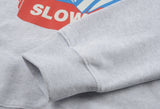 スローアシッド(SLOW ACID)Fox Logo Sweatshirt (PALE MELANGE)