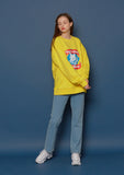 スローアシッド(SLOW ACID)Fox Logo Sweatshirt (YELLOW)