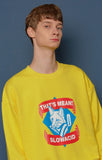 スローアシッド(SLOW ACID)Fox Logo Sweatshirt (YELLOW)