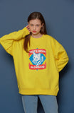 スローアシッド(SLOW ACID)Fox Logo Sweatshirt (YELLOW)