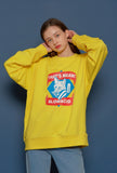 スローアシッド(SLOW ACID)Fox Logo Sweatshirt (YELLOW)